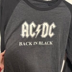 AC/DC Back in Black Raglan Tee